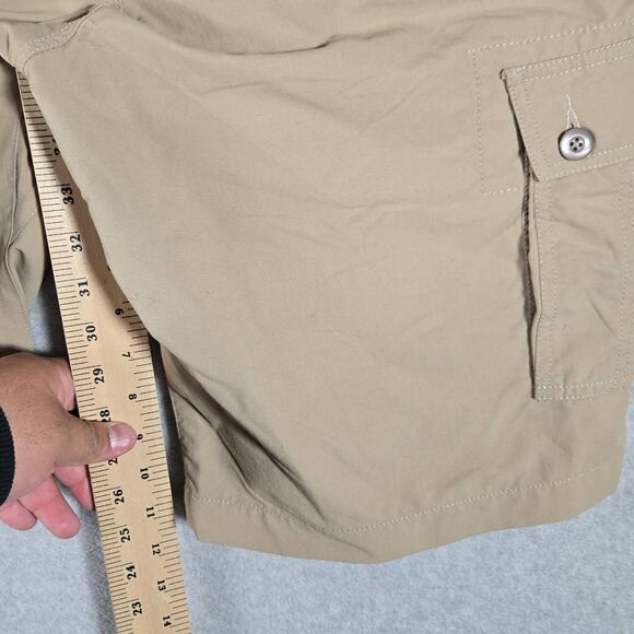Clothing Arts Shorts Cargo P Cubed Beige Sz 32 Pick Pocket Hiking - Picture 8 of 10